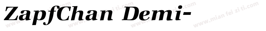 ZapfChan Demi字体转换